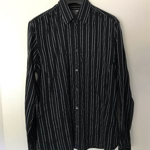 H&M Black Striped Shirt, size L